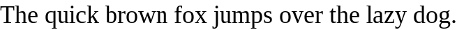 font sample