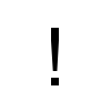 image of Unicode Character 'EXCLAMATION MARK' (U+0021)