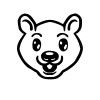 sample of BEAR FACE (U+1F43B)