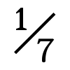 image of U+2150