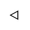 sample of WHITE LEFT-POINTING TRIANGLE (U+25C1)