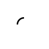 sample of UPPER LEFT QUADRANT CIRCULAR ARC (U+25DC)