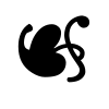 sample of REVERSED ROTATED FLORAL HEART BULLET (U+2619)