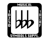sample of MUSICAL SYMBOL COMBINING STEM BOW BEHIND BRIDGE (U+1D280)
