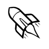 sample of ROCKET (U+1F680)