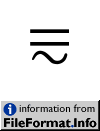 sample of EQUALS SIGN ABOVE TILDE OPERATOR (U+2A73)