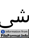 image of Unicode Character 'ARABIC LIGATURE SHEEN WITH ALEF MAKSURA ISOLATED FORM' (U+FCFD)